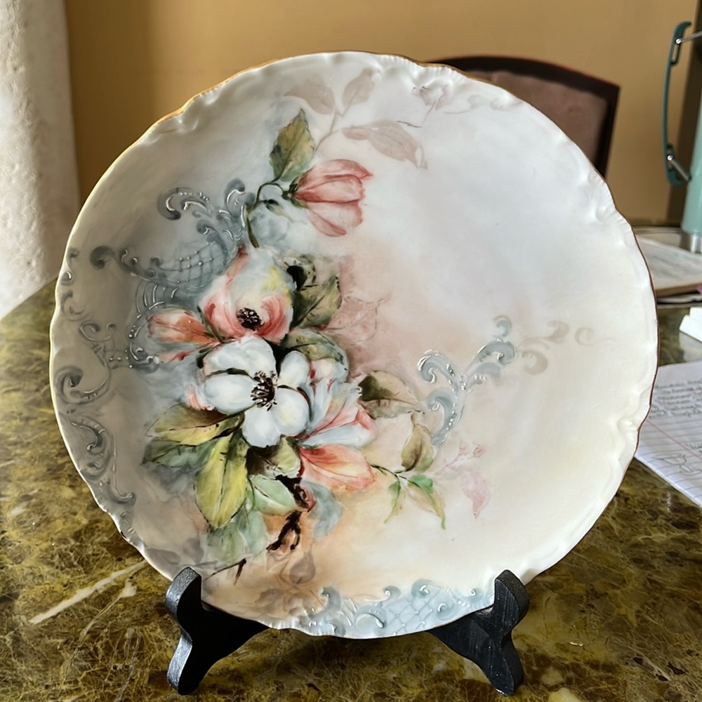 LIMOGES HAVILAND Antique Hand Painted Plate